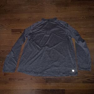 NEW Gaiam Pullover Mens XXL 1/4 Zip Heather Gray Yoga Athleisure Workout